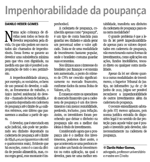 Impenhorabilidade da caderneta de poupança. Mas só da poupança.png